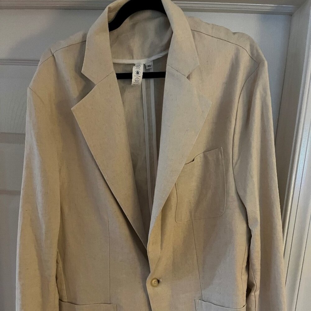 Never Worn State & Liberty Unstructured Cream Blazer